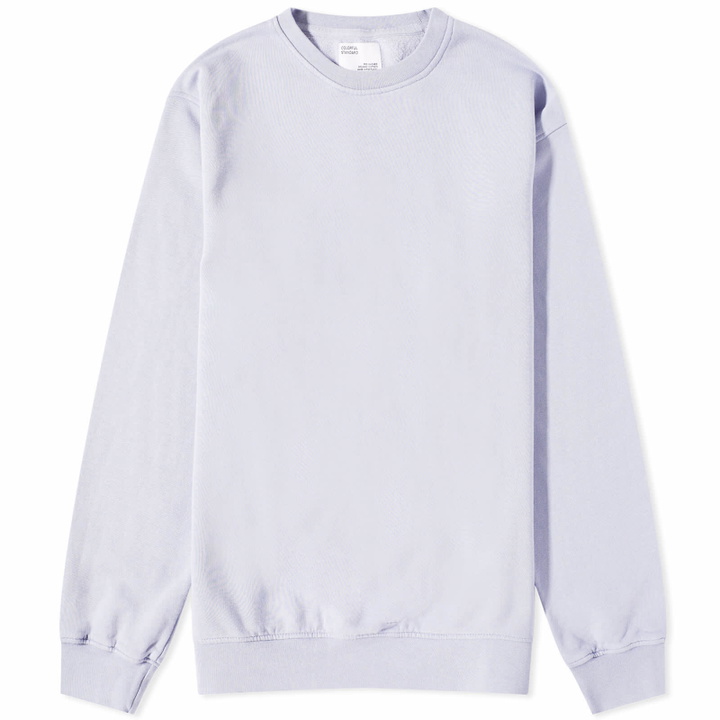 Photo: Colorful Standard Men's Classic Organic Crew Sweat in Soft Lavender