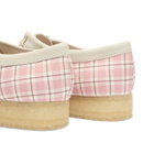 Clarks Originals Women's Check Wallabee Boot in Pink Check