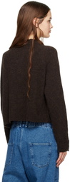 CORDERA Brown Cropped Turtleneck