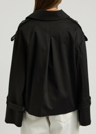 BY Malene Birger Alisandra Stretch-cotton Trench Coat Black