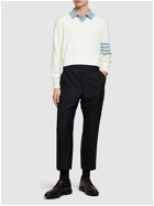 THOM BROWNE Layered V Neck Polo Sweater