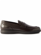 Brioni - Full-Grain Leather Penny Loafers - Brown