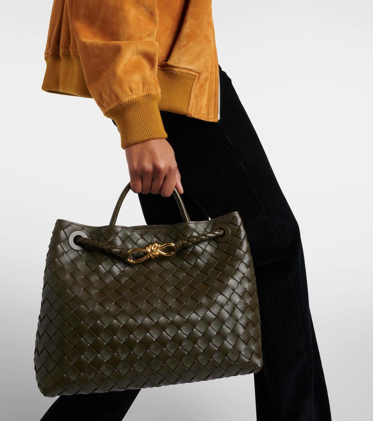 BOTTEGA VENETA正規品/送料関税込み Andiamo Tote Bag BOTTEGA VENETA Andiamo Large Intrecciato Leather Tote Bag