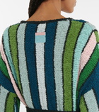 Loewe Paula's Ibiza striped cotton-blend cardigan