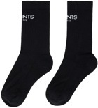 VTMNTS Black Logo Socks