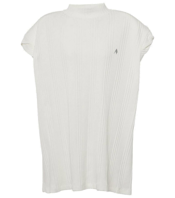 Photo: The Attico Ribbed-knit oversized cotton top