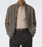 Agnona Checked wool and cashmere cardigan