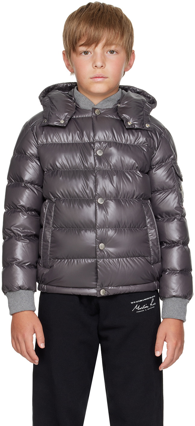 Moncler Enfant Big Kids Gray Manaem Down Jacket Moncler Enfant