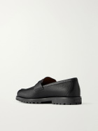 Zegna - Full-Grain Leather Loafers - Black