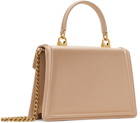 Dolce&Gabbana Beige Small Satin Devotion Bag