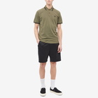 Fred Perry Men's Original Twin Tipped Polo Shirt in Uniform Green/Black