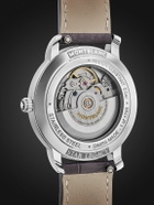 Montblanc - Star Legacy Limited Edition Automatic Date 39mm Stainless Steel and Croc-Effect Leather Watch, Ref. No. 130958