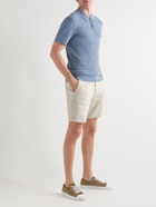 Thom Sweeney - Straight-Leg Pleated Linen-Blend Drawstring Shorts - Neutrals