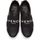 Givenchy Black and White Elastic Urban Street Sneakers