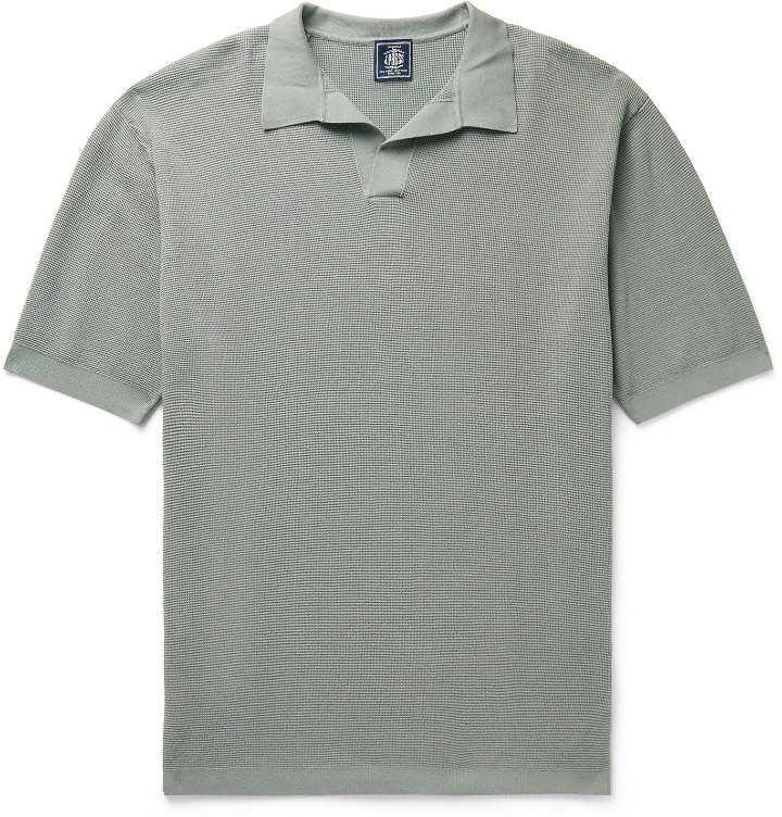 Photo: J.Press - Houston Cotton Polo Shirt - Gray