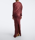 Marmar Halim Caped draped gown