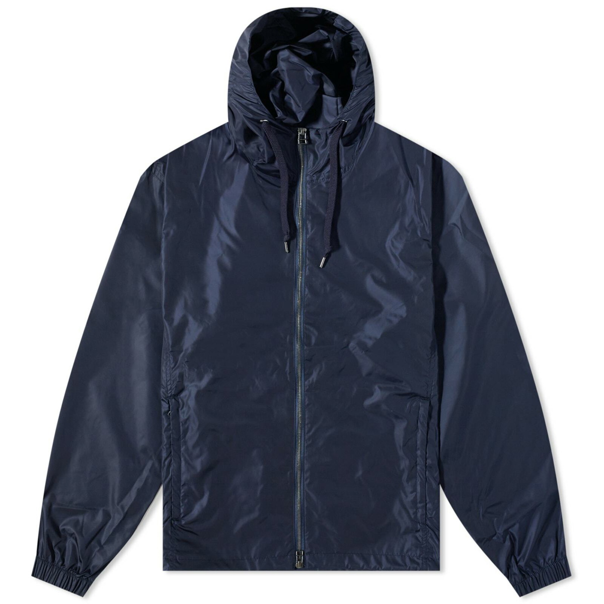 SOPHNET. Men's Limonta Nylon Hooded Jacket in Navy SOPHNET.