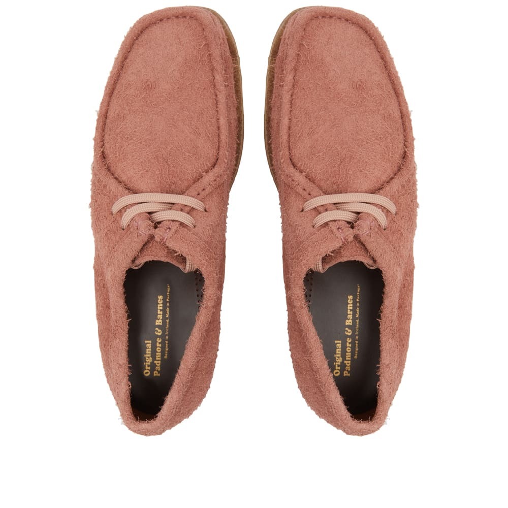 Padmore & Barnes Men's P204 The Original in Pink Hairy Suede