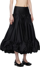 Paula Canovas Del Vas Black Merengue Midi Skirt
