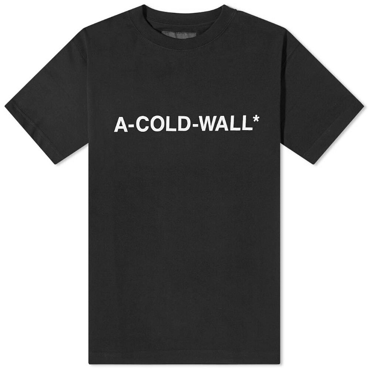 Photo: A-COLD-WALL* Men's Logo T-Shirt in Black