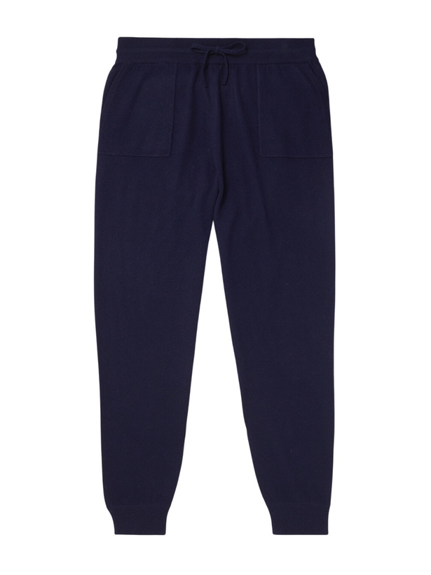 Photo: Mr P. - Tapered Wool and Cashmere-Blend Sweatpants - Blue