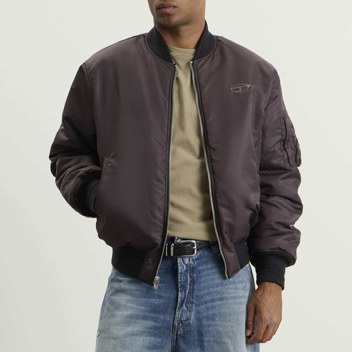 Diesel Men's Reversible Bomber Jacket in Black