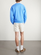 TOM FORD - Logo-Embroidered Cotton-Jersey Sweatshirt - Blue