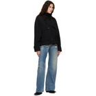 MM6 Maison Margiela Black Belted Wool Blend Jacket