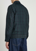 Les Deux Como Coach Checked Twill Jacket Navy
