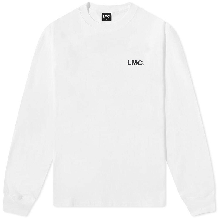 Photo: LMC Men's Long Sleeve OG Combo T-Shirt in White