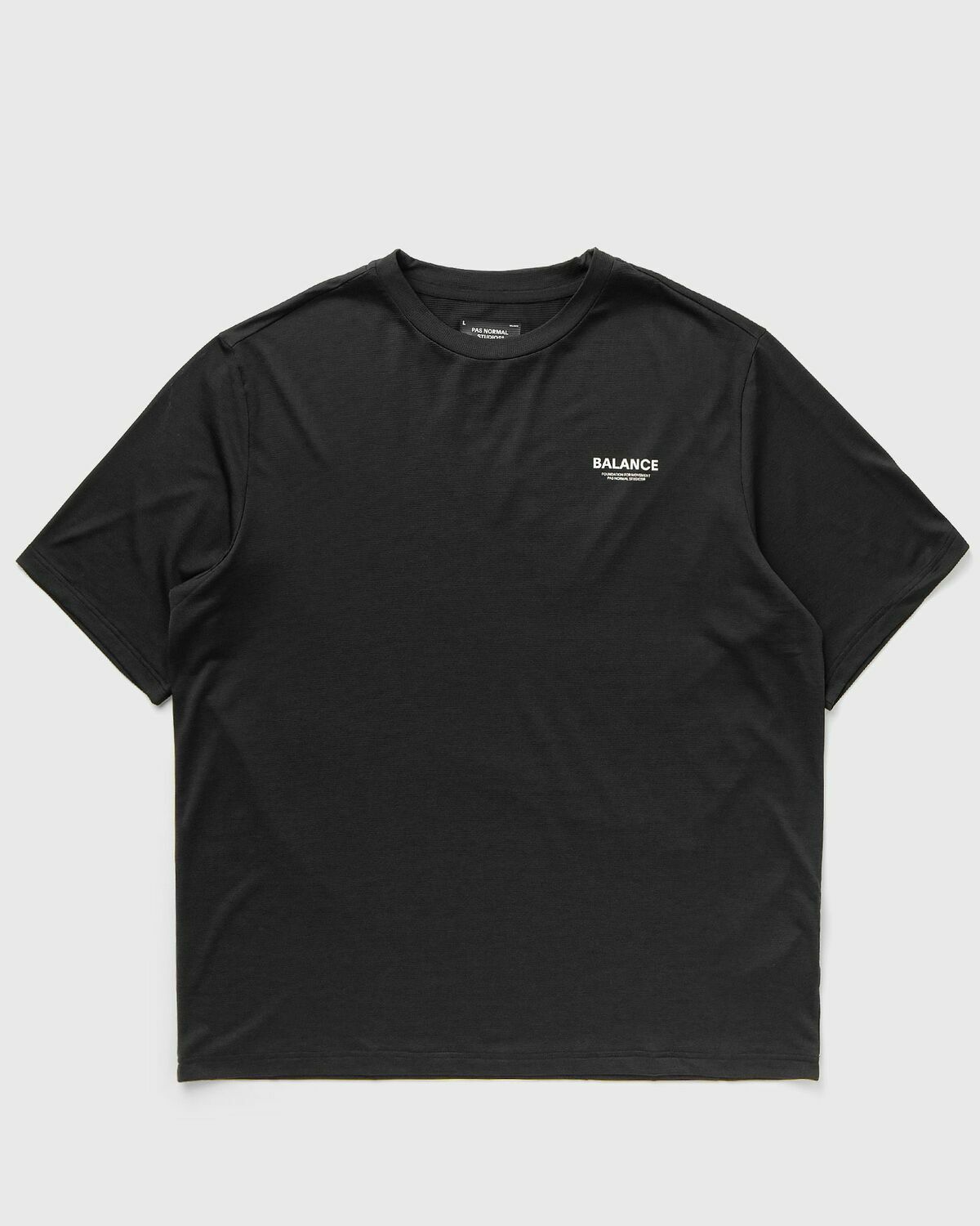 Pas Normal Studios Balance T Shirt Black Shortsleeves