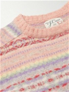J.Crew - Fair Isle Brushed Wool Sweater - Pink