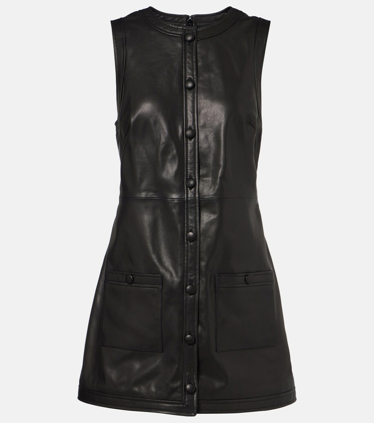 Frame Leather shirt dress