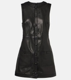 Frame Leather shirt dress