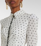 Carolina Herrera Polka-dot silk crêpe de chine shirt dress