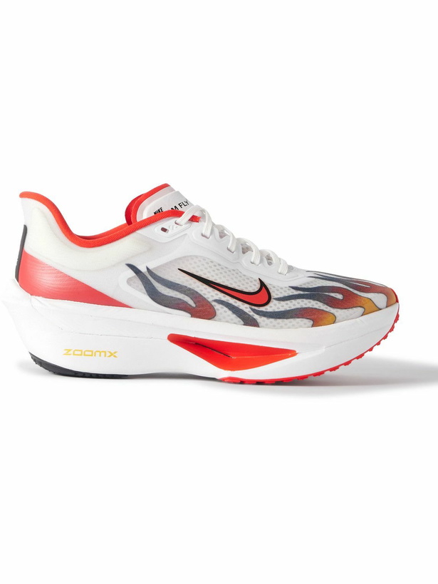 Photo: NIKE RUNNING - Zoom Fly 6 Rubber-Trimmed Mesh Running Sneakers - Red