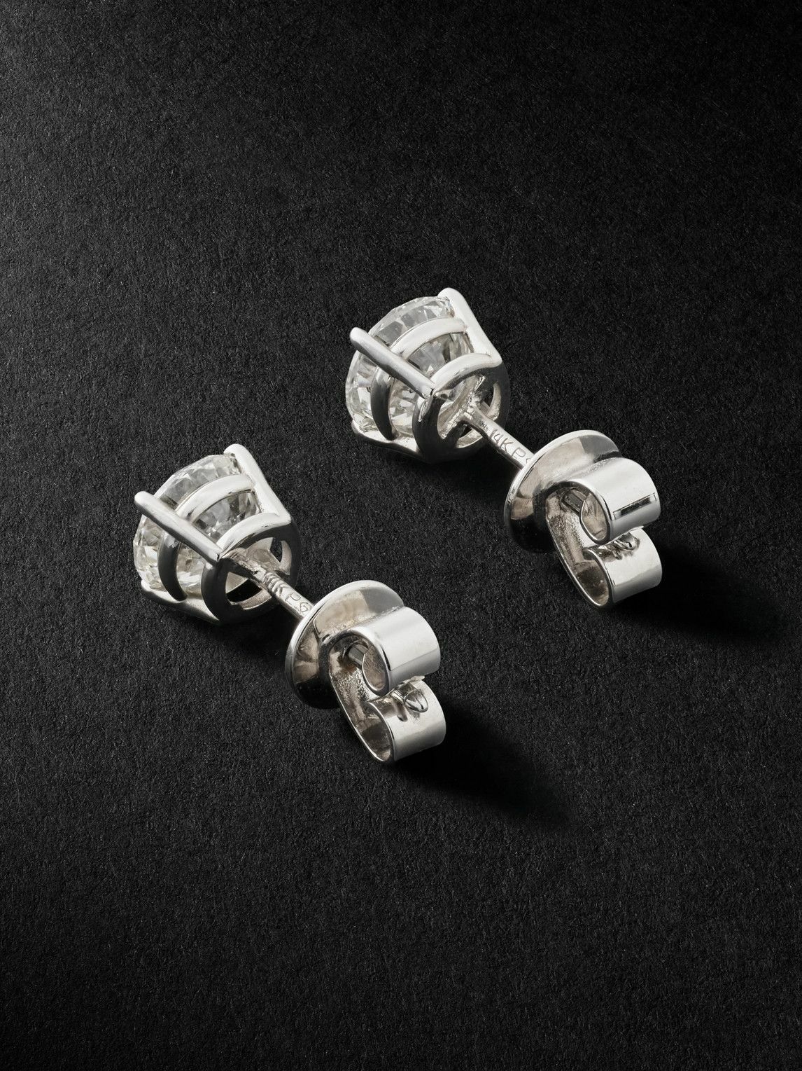Greg Yuna - 14-Karat White Gold Diamond Earrings