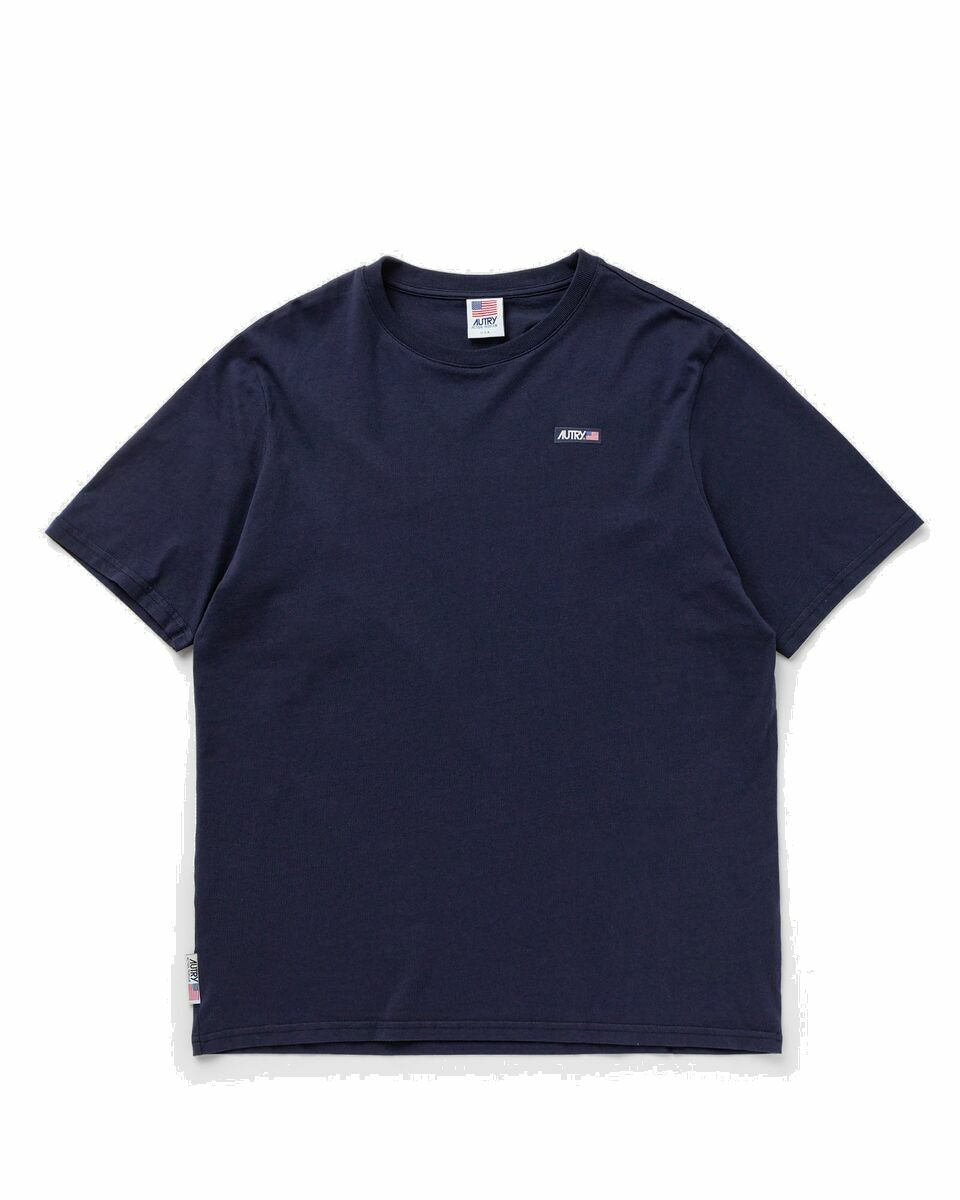 Photo: Autry Action Shoes Tee Icon Blue - Mens - Shortsleeves