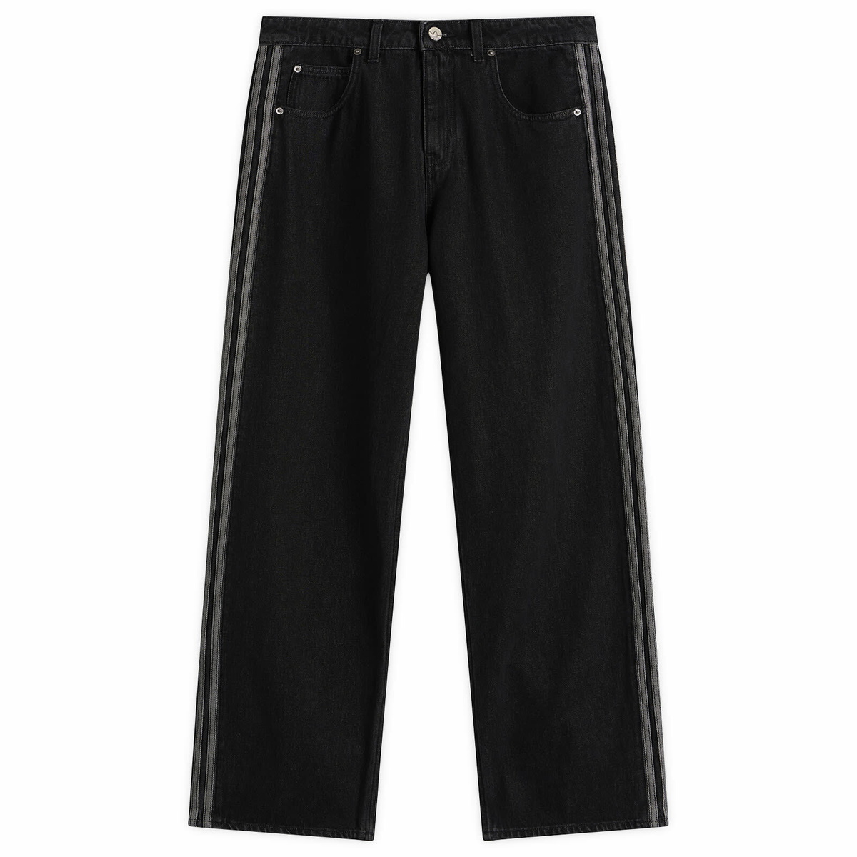 Adidas Men's Denim Jeans in True Black Denim