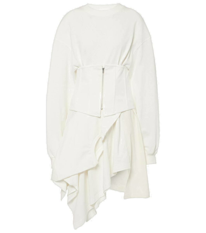 Photo: Acne Studios Asymmetric cotton jersey corset dress