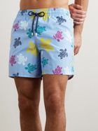 Vilebrequin - Moorea Straight-Leg Mid-Length Printed Recycled Swim Shorts - Blue