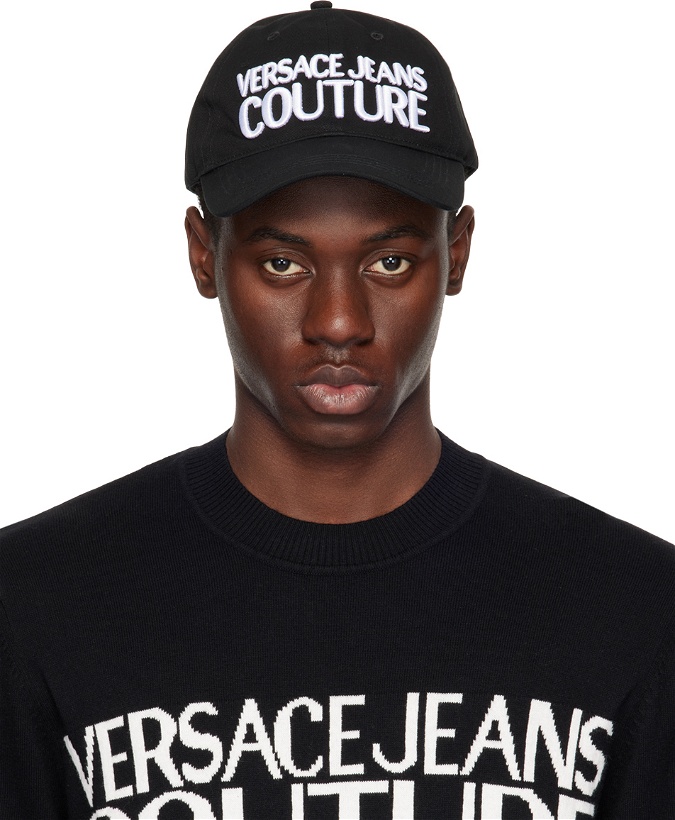 Photo: Versace Jeans Couture Black Logo Baseball Cap