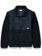 Armor Lux - Panelled Fleece and Cotton-Blend Canvas Jacket - Blue
