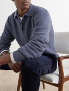 Sunspel - Wool Polo Shirt - Blue