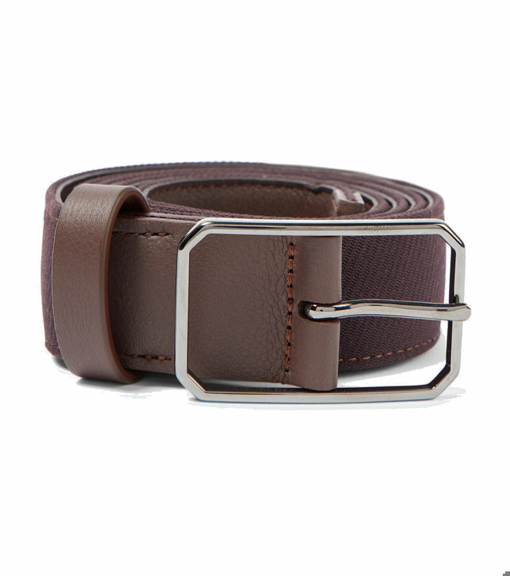 Photo: Loro Piana - Tailor leather and wool belt