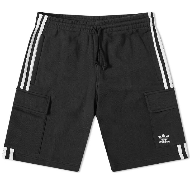 Photo: Adidas Men's 3 Stripe Cargo Short in Black