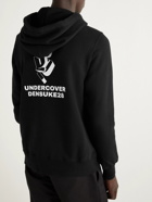 UNDERCOVER MADSTORE - Densuke28 Printed Cotton-Jersey Hoodie - Black