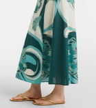 La DoubleJ Sarong floral cotton muslin wrap skirt