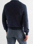 BRUNELLO CUCINELLI - Ribbed Cotton Sweater - Blue