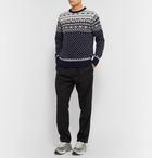 Howlin' - Lawrence Fair Isle Wool Sweater - Blue